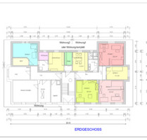 Helle 6-Raumwohnung - 850,00 EUR Kaltmiete, ca.  145,00 m² in Nordhausen (PLZ: 99734)
