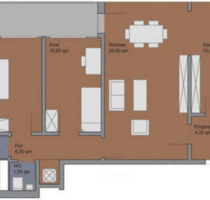 Die helle 3,5-Zimmer-Wohnung (ca. 85m²) mit Balkon, Küche, Bad, K - Duisburg Essenberg
