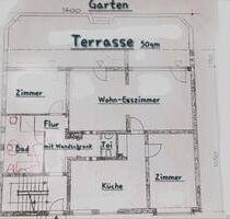 Wohnung mit Terrasse und Garten 120qm - Oestrich-Winkel