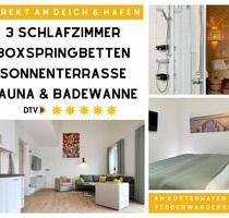 Ferienhaus Fewo Fedderwardersiel, Nordsee, Sauna, 3 Schlafzimmer - Butjadingen