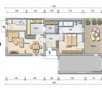 Wohnung mit rund 75qm und Garten zu vermieten - Flensburg Altstadt