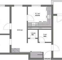Wohnung in Nagold - 950,00 EUR Kaltmiete, ca.  84,00 m² in Ebhausen (PLZ: 72224)