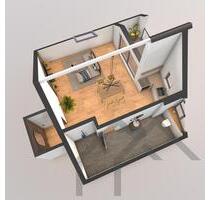 Luxuriöse urbane 1-Zimmerwohnung mit überdachtem Balkon - Homburg
