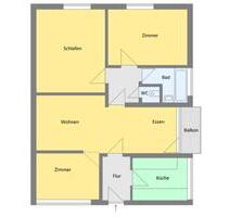 4 Zimmer Wohnung Balkon Küche Ulm Oststadt Safranberg teilm