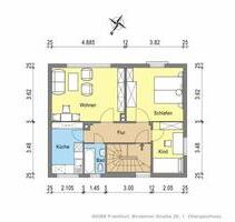 2,5 Zimmerwohnung mit kleinem Garten - Frankfurt am Main Fechenheim