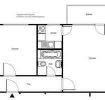 Sanierte 2 Zimmerwohnung mit Balkon - Frankfurt am Main Fechenheim