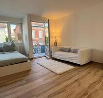 Möblierte 1-Zi-Wohnung in Stuttgart Mitte: Renoviert, alles inkl.