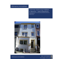 1-Zimmer-Wohnung möbliert und renoviert - Bremen Burglesum