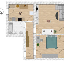 2 Raum Wohnung mit EBK & Aufzug - Erfurt