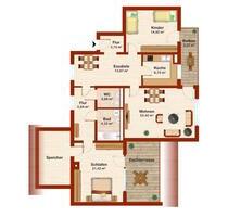 Zentralgelegene 3,5 Zimmer Wohnung mit Balkon und Dachterasse - Straubing