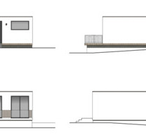 Projektiertes Kleines Haus in Lemberg im Mikrohaus Stil