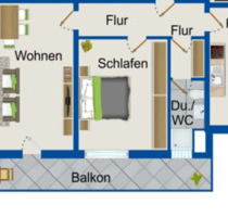 Wohnung in Holzminden 5.OG mit Fahrstuhl und Balkon