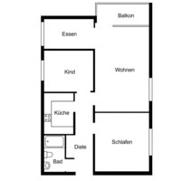 Frisch renovierte 3-Zimmer-Wohnung mit Süd-West Balkon und EBK - Bad Salzuflen Ehrsen-Breden