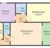 Von Privat, 3-Zimmer-ETW, 72 m², in Unterhachiruhig, sofort FREI - Unterhaching
