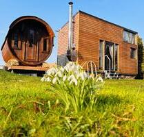 Tinyhouse Ferienhaus Urlaub Erholung Wasser tiny house Fasssauna - Lychen