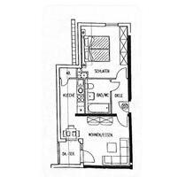Vermietete 2-Zimmer DG-Wohnung in Seniorenresidenz Quellenhof - Bad Vilbel