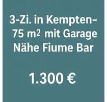 Drei Zimmerwohnung mit Garage in Kempten - 75 qm - EG - Kempten (Allgäu) Auf der Halde