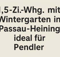 Helle 1,5-Zi.-Wohnung mit Stellplatz & Wintergarten – frei ab Mai - Passau Auerbach