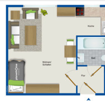 1 Zimmer Wohnung 24qm in Erlangen (Bilder folgen)