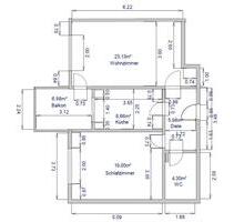 2 Zimmer Wohnung 64,12 m², Balkon ~ 7m², Stellplatz, vermietet - Burscheid