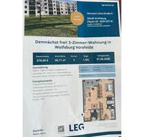 Schöne 3-Zimmer -Wohnung mit Balkon in Wolfsburg Vorsfelde