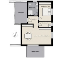 Neubau - 2 ZKB Wohnung in ruhiger Lage in Thannhausen - Erstbezug
