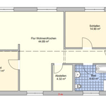 3 Zimmer Wohnung Neubau Zweifamilienhaus mit Balkon - Lübben (Spreewald)