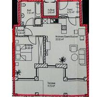 Neuwertige 2-Raum-Wohnung mit EBK und überdachter Terrasse - Donauwörth