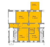 2 Raumwohnung mit Terrasse - 697,00 EUR Kaltmiete, ca.  83,06 m² in Dresden (PLZ: 01097) Neustadt