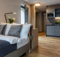 Studio Apartment (temporary) - 975,00 EUR Kaltmiete, ca.  21,00 m² in Frankfurt am Main (PLZ: 60528) Niederrad