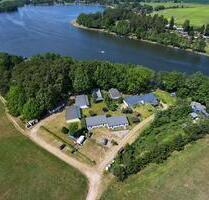Ferienhaus am See mit Steg, Sauna, Floß, Motorboot, SuB, Kanu - Rheinsberg