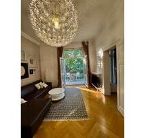 ruhige 2 Zimmer Altbau Wohnung möbliert Parkett Terrasse - Frankfurt am Main Nordend Ost