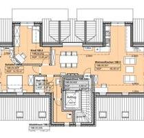 EXKLUSIVES WOHNEN. LICHTDURCHFLUTETE MAISONETTE IM DACHGESCHOSS. 2 BALKONE. - Norden