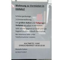 WOHNUNG HANAU INNENSTADT - 1.100,00 EUR Kaltmiete, ca.  85,00 m² in Hanau (PLZ: 63450)