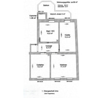 Wohnung +Balkon +Einbauküche +großes Bad+ Zentrumsnähe Schneeberg