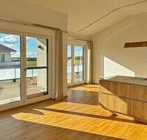 Helle Penthouse-Wohnung mit freiem Blick über Wiesen und Felder! - Putzbrunn
