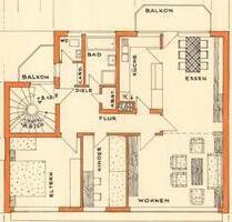 renovierte Wohnung 100m² in Groß Reken zu vermieten, Einbauküche.