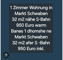 1 Zimmer Wohnung in Markt Schwaben - München Messestadt Riem