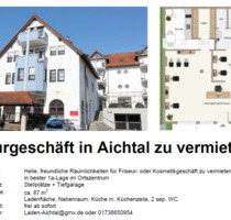 Friseur - Kosmetikgeschäft in Aichtal zu vermieten