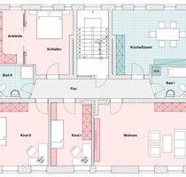 Wunderschöne 5 Raumwohnung mit hochwertiger Einbauküche+Garten - Dessau-Roßlau
