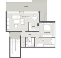 Lichtdurchflutete 3-Zimmer-Wohnung mit Terrasse & TG-Stellplatz - Kalkar