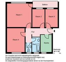 4-Zimmer-Wohnung in Werl - Balkon - Bad mit Fenster