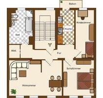 3-Raum-Wohnung mit Balkon in Weißenfels