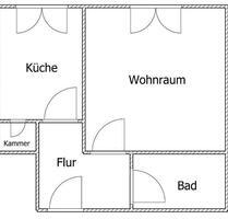 Ab sofort: Klein, aber fein: 1-Zimmer-Wohnung mit modernem Bad (5. OG ohne Aufzug) - Düsseldorf Stadtbezirk 3