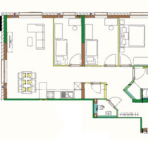 Neue Helle 3,5-Zimmer-Wohnung + TG + Küche + Terassse in MGH - Bad Mergentheim
