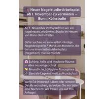 . Untermiete: Platz für Nageldesignerin in neuem Studio - Bonn Dransdorf