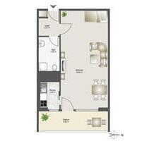 AB SOFORT- APRTMENT- SOLLN - 1.250,00 EUR Kaltmiete, in München (PLZ: 81477) Thalkirchen-Obersendling-Forstenried-Fürstenried-S