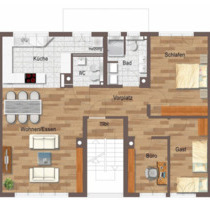 Moderne 4-Zimmer Wohnung mit Balkon und Klimaanlage - Stuttgart Stuttgart-Ost