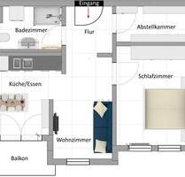 2,5 Zimmerwohnung - 875,00 EUR Kaltmiete, in Esslingen am Neckar (PLZ: 73733) Brühl