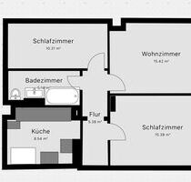 Schöne 3 Zimmer Wohnung im Grünen- inkl. Küche - Oschatz